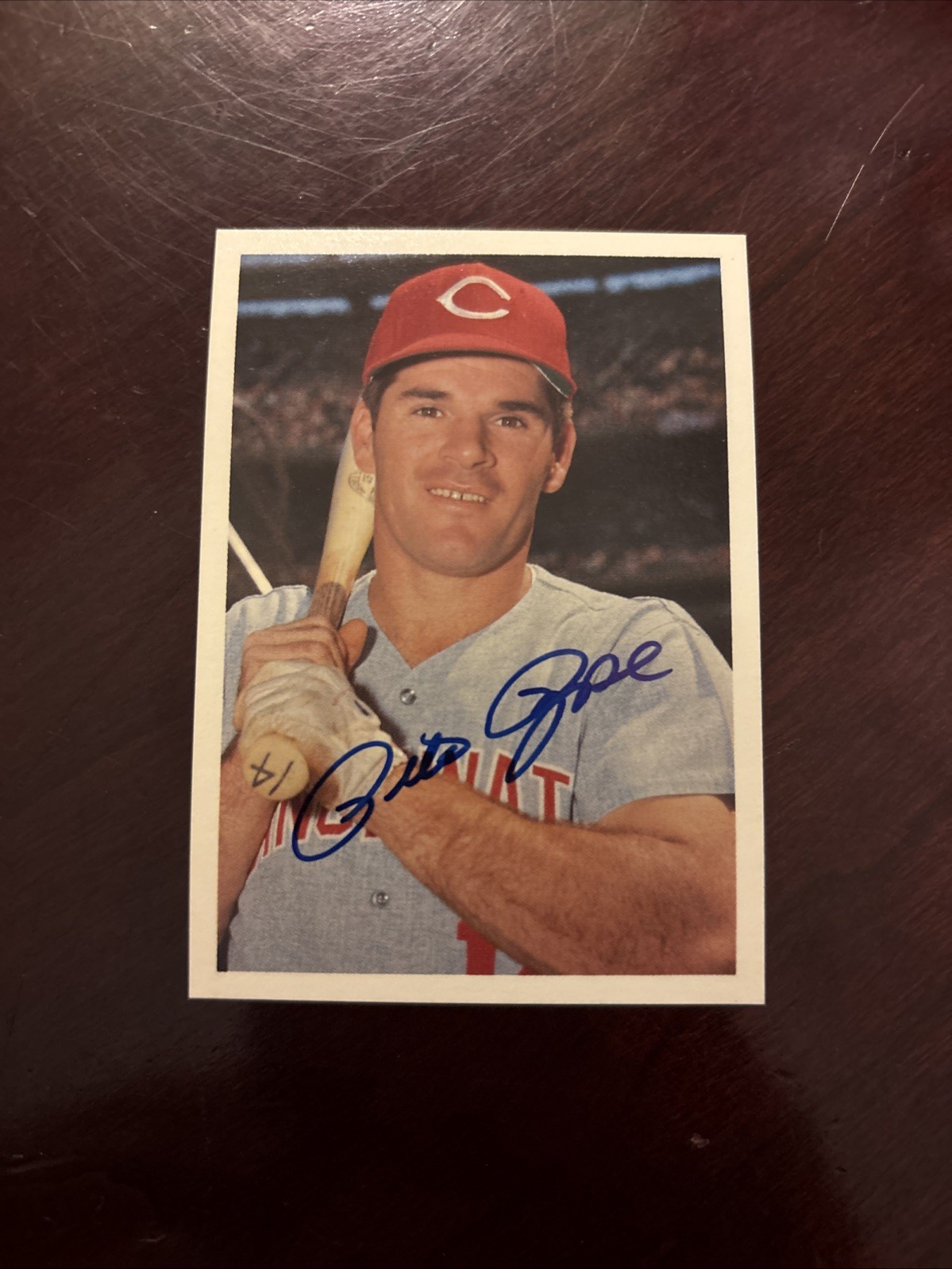 1985 Topps Renata Galasso Pete Rose #105 Autograph