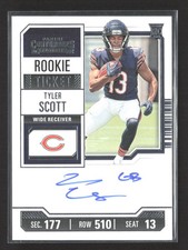 2023 Panini Contenders Football Tyler Scott #138 auto
