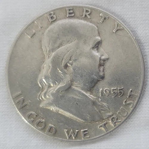 1955 Franklin Half Dollar in VF Condition