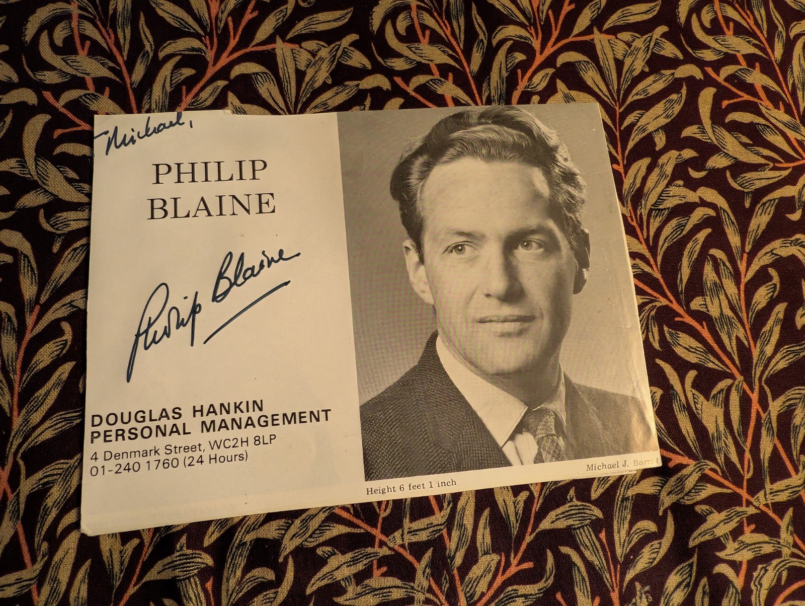 Philip Blaine And Peter Bayliss Signed Autographs - Doctor Who