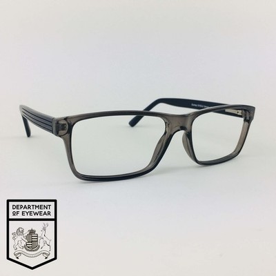 DUNLOP Brille SMOKY GREYISH BROWN RECTANGLE Brillengestell MOD: D153-2