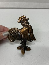 Cast iron rooster key hook towel home decor country western farm