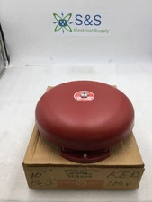 W.L. Jenkins 4025 120 VAC 10" Outdoor Rated Fire Alarm Bell in Red