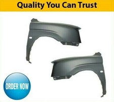 1996-Front Wing Primed W/Indicator & Moulding Hole Pair Fits Mitsubishi L200 06