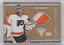 2011-12 Panini Titanium Game-Worn Gear Prime 4/10 Sergei Bobrovsky #16 2d8
