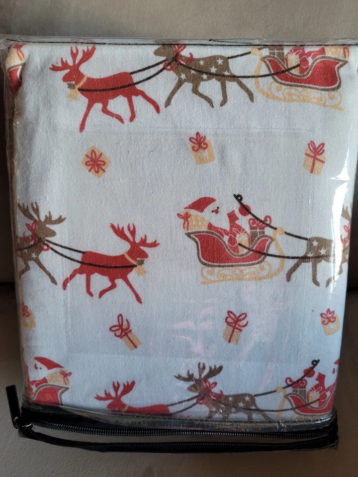 Juego de sábanas de 4 piezas de franela ultra suave de 15 pulgadas de profundidad para Navidad REINA Foto 3 de 3