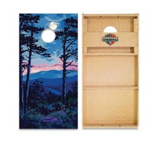 WSOC Cornhole Boards Shenandoah Foldable Legs Poplar Frame Outdoor Game