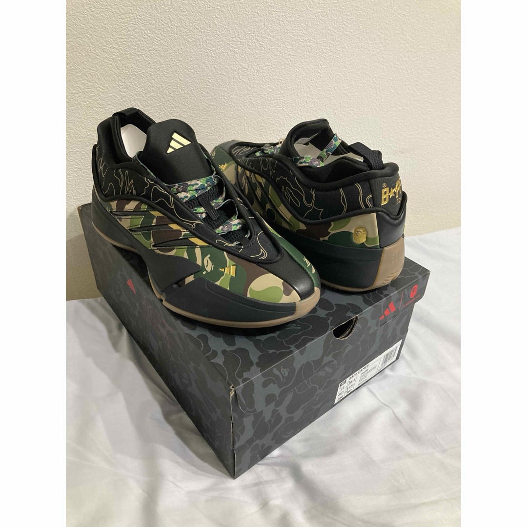 Bape Adidas Dame 9 Green Men US10.5 Unused Basketball