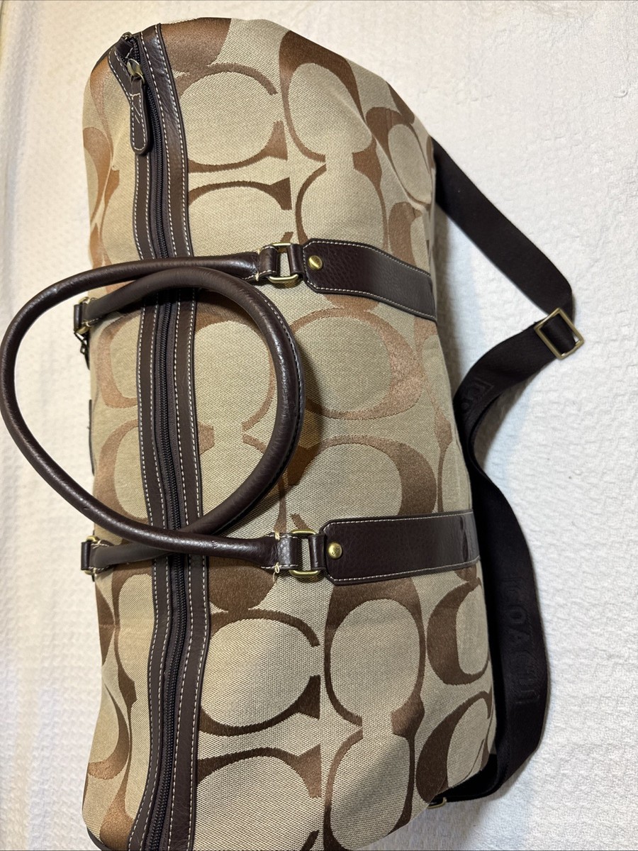 Coach SKCH-41412 Vintage Signature C Canvas w/Brown Leather Trim