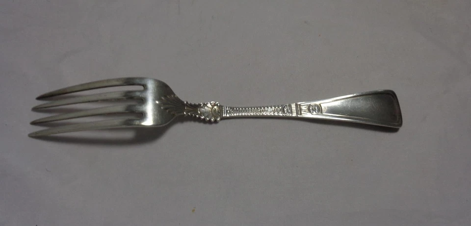 Antique Gorham Sterling Silver Empress 7 5/8" Dinner Fork Monogrammed - Image 4 of 4