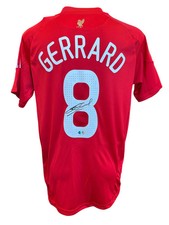STEVEN GERRARD SIGNED LIVERPOOL FC 2008/10 HOME SHIRT (ACG CERT AG17195)
