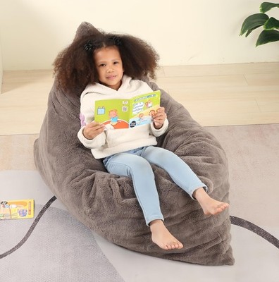3-in-1 Bean Bag Chair, Gaint Pillow Mattress for , 35'' x 50'' x 10'', Dark Brown