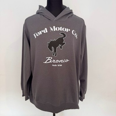 Ford Bronco Hoodie Men s 3XL BNWT Grey Built Wild Official Licensed