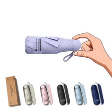 BAODINI Travel Mini Umbrella for Purse With Case-Small Mini, Select Color