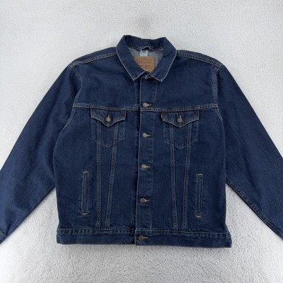 Levis Denim Jacket Mens XL Blue Trucker 70507-4886 Western Button 