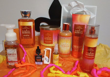 Rare Bath  Body Works Sunshine Mimosas 8pc set with gift bag