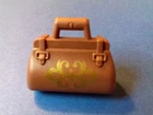 Playmobil Western - @ Brown Travel Bag with Gold Pattern for Travelers