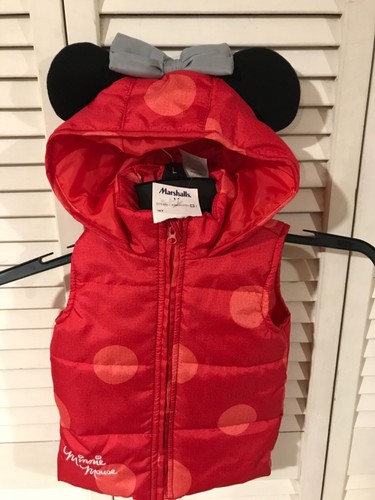 NWT Disney Minnie Mouse Girls Hooded 