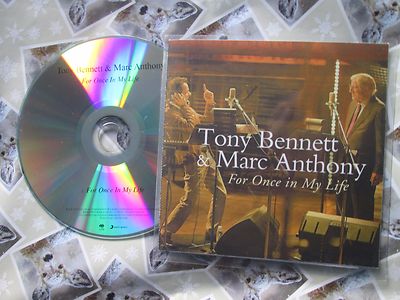 Tony Bennett & Marc Anthony    For Once In My Life Promo CDr UK CD Single