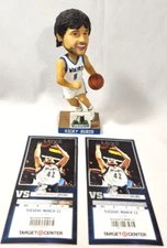 Minnesota Timberwolves RICKY RUBIO Bobblehead 2 ticket 1st TRIPLE DOUBLE 3/12/13