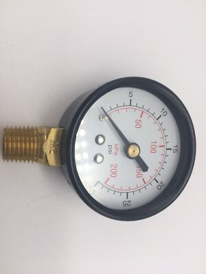 #ad #ad Grainger 5WZ25 2quot; Pressure Gauge 1 4quot; NPT 30Psi 200KPa $9.22