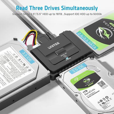 IDE & SATA to USB アダプタ UNI-AD-SAIDEU2/N Usb 3.0 To Ide Sata Hard Drive Adapter With Power Supply And One