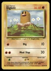 DIGLETT  47/102  BASE SET UNLIMITED  POKEMON COMMON