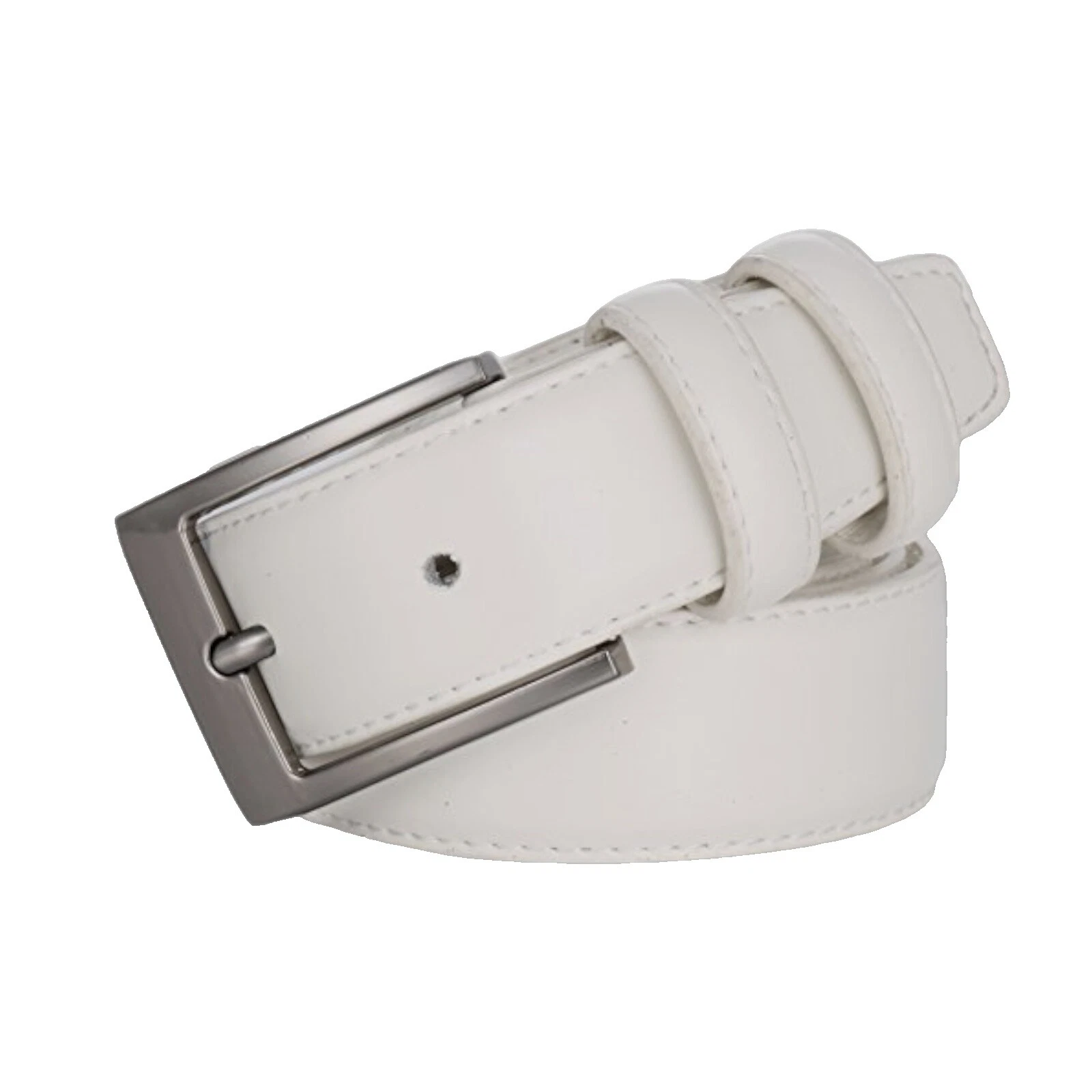 White 38 Size Belts for Men