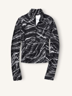 Victoria Secret PINK Active Half-Zip Sweatshirt Jacket Reflective Marble $69