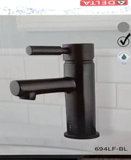 Delta Single-Handle Bathroom Faucet w/ Drain in Matte Black 1 or 3 hole SAVE$$