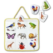 Quilted Critter Pockets - Educational toy for toddlers