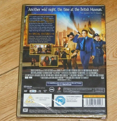 Night at the Museum 3: Secret of the Tomb DVD Comedy (2015) Ben Stiller - Image 2 of 4