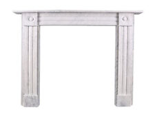 Marble Fireplace Georgian Bullseye Surround Italian Carrara Mantle Chimney-piece