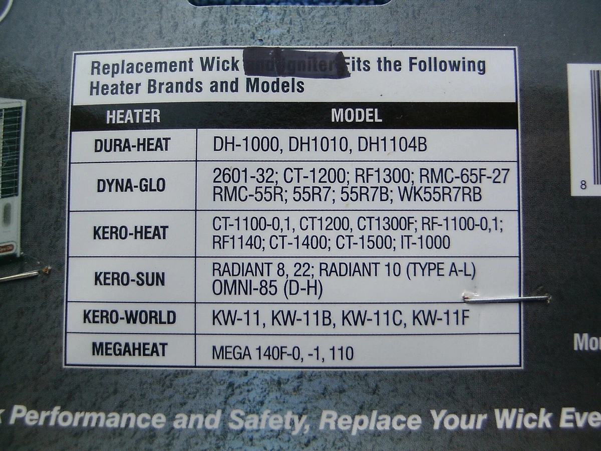 2-Pack* Mega110 140F, DuraHeat DH1100 1101 1102 1103 1104 Kerosene Heater  Wicks | eBay