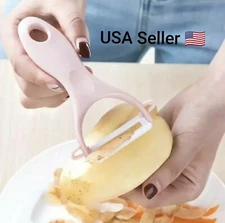 1Pcs Creative Ceramic Peeler Fruit Vegetable Potato Simple And Durable Stainless