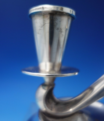 Fisher Sterling Silver Candle Holder 2-Light #C61 5 1/4