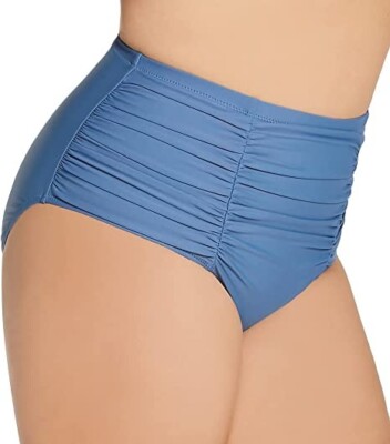Raisins Curve Women's Slate Gray Alicante Solids Costa Swim Bottom Size 22W