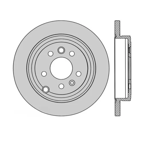Pair Protex Rear Rotor For FORD FALCON XT, G6 LPI FG 4.0L ECOLPL16 24V DOHC VCT - Picture 2 of 2