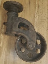 Vintage Cast Iron Farm/Barn/Wagon 5 1/2  Wheel 26 014 Holder 26027 Swivel 26012