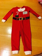 Gymboree Santa in Training boys sleepwear pjs Christmas holiday NWT 6-12 M