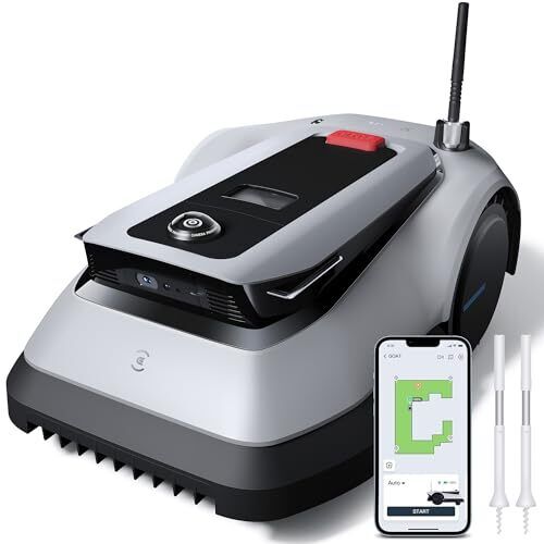 ECOVACS Goat G1-800 Robot Lawnmower No Boundary Wire for Gardens up to 800㎡ - Afbeelding 1 van 5