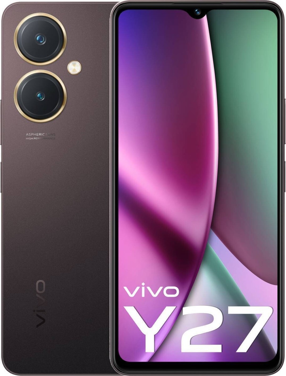 Vivo Y27 (Black, 128 GB)(6 GB RAM)6.64 inch 50MP + 2MP Dual Sim 