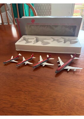 Schabak Diecast Airplanes Northwest Orient Set of 4 New in Box