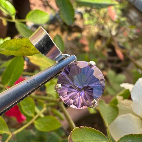 Natural 8.90 CT Amethyst Loose Gemstone Pendant – Certified 925 Solid Silver - Picture 2 of 5