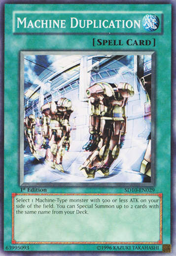 Yu-Gi-Oh! - Machine Duplication  (SD10-EN029) - Structure Deck Machine Revolt - 