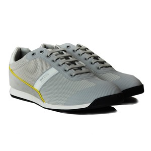 boss grey trainers