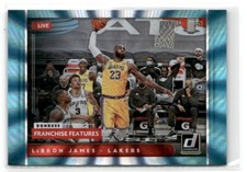 LeBron James 2021-22 Panini Donruss Franchise Features #20 Holo Teal Laser