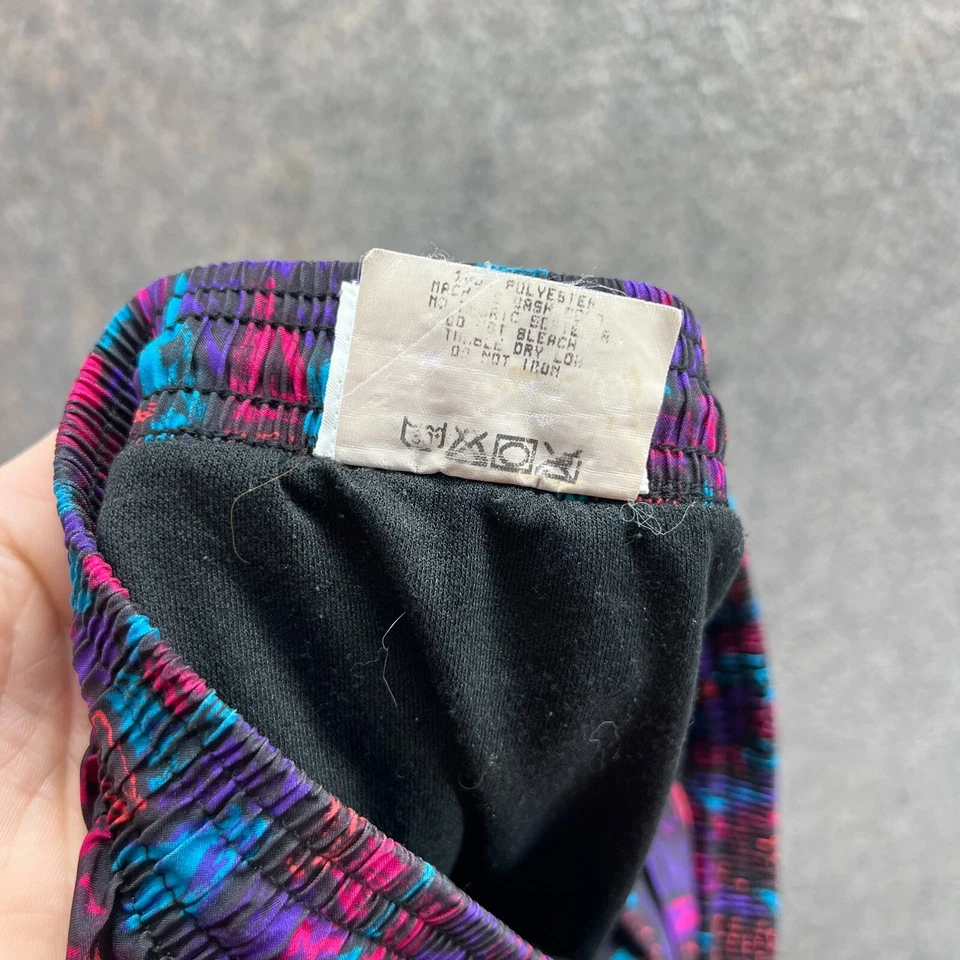 Винтажные мужские шорты Reebok средний фиолетовый плавки США геометрический 80-х/90-х - Изображение 4 из 4