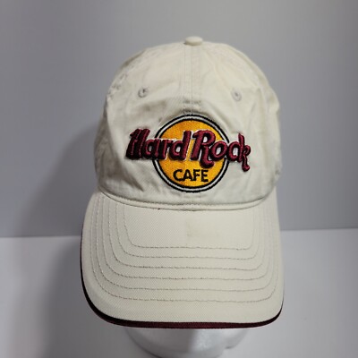 Hard Rock Cafe Hat Cap Beige Baseball Hiker Hiking San