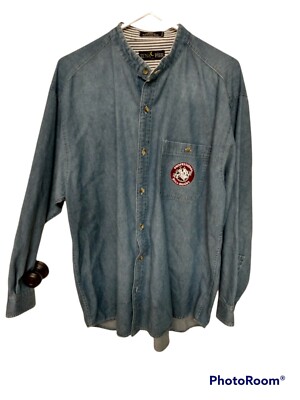 Vintage PBR Professional Bull Riders Luna Pier Denim Long Sleeve Shirt